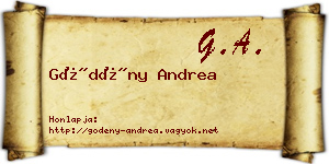 Gödény Andrea névjegykártya